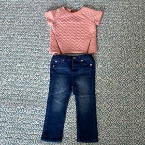 7 Seven for all Mankind~Infant Girls 2 Piece Outfit Set~~24 Months